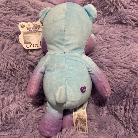 CARE BEARS DREAM BRIGHT BEAR BESTIE 9" Blue / Lavender 2022 - Picture 5 of 5